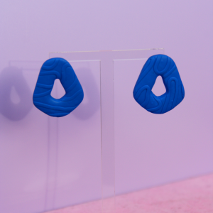 Pendientes Isla Relieve Azul