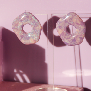 Pendientes Donuts Lilac Dream